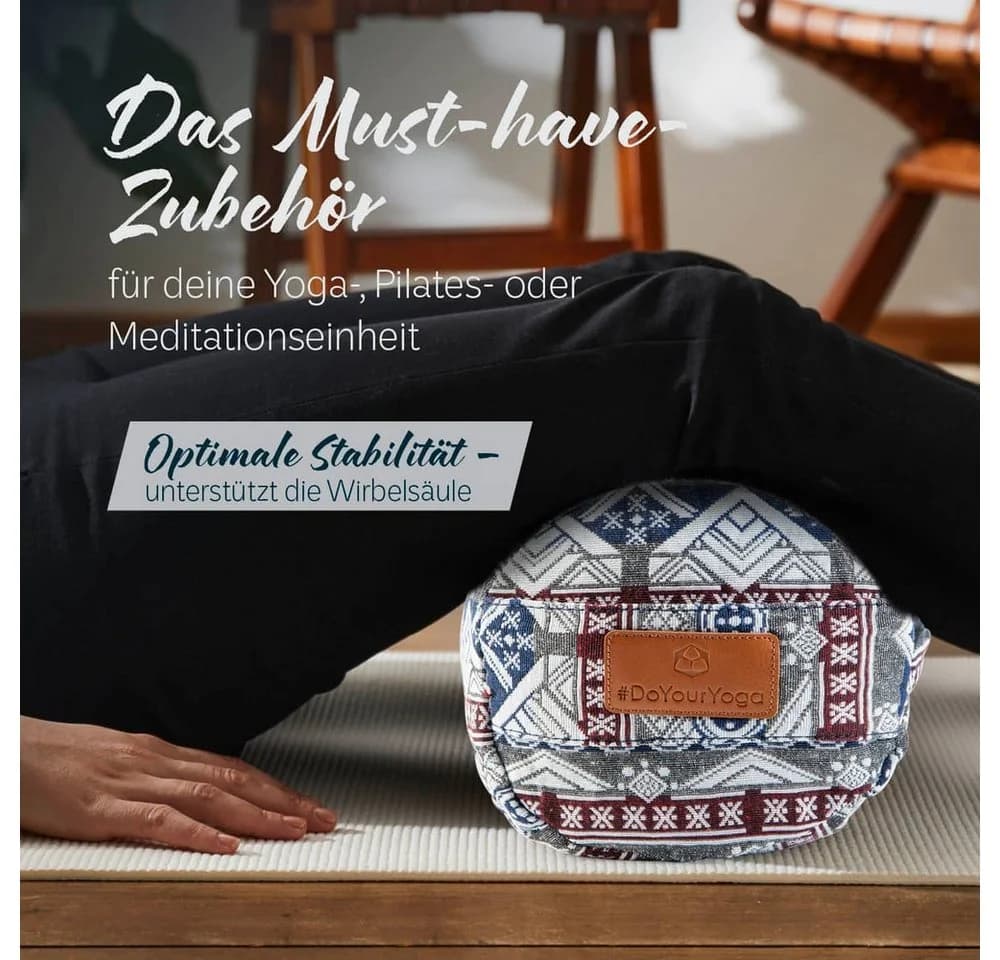 #DoYourYoga Yoga-Bolster Tarik mit Bio-Buchweizenschalen - Bild 3