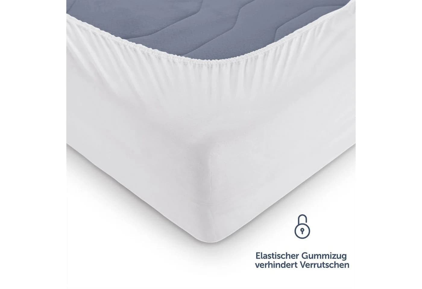 Matratzenschoner Blumtal Luxus Gesteppt Oeko-TEX Anti-Allergie Weiß - Bild 5