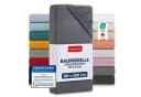 Blumtal Spannbettlaken 100% Baumwolle Grau Jersey Bild 2