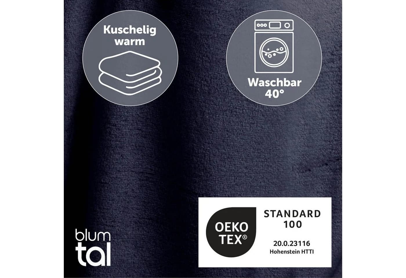 Blumtal Kuscheldecke mit Ärmeln und Fußsack - Bild 4