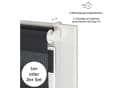 Blumtal Doppelrollo Klemmfix Fenster ohne Bohren Verdunkelung Beige/Weiss Bild 1