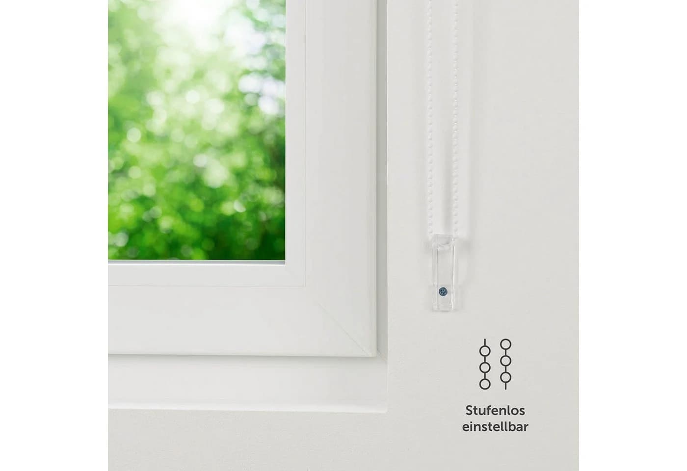 Blumtal Doppelrollo Klemmfix Fenster ohne Bohren Verdunkelung Beige/Weiss - Bild 5