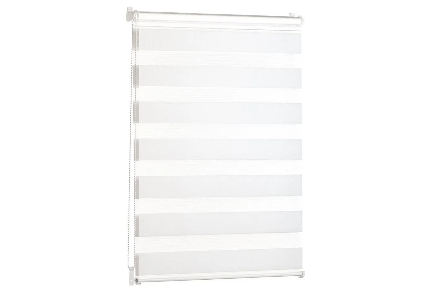 Doppelrollo Klemmfix Rollo, Blumtal, für Fenster & Türen, in verschiedenen Farben und Größen - Bild 2