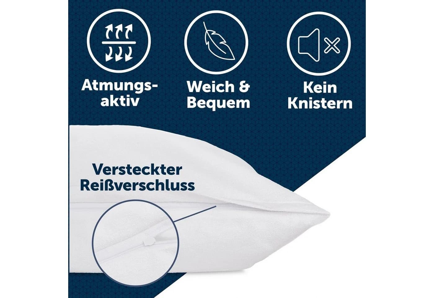 Blumtal Kissenbezug Wasserdicht Atmungsaktiv Anti-Milben - Bild 4