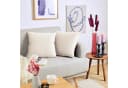 Blumtal Kissenbezug 2er Set Samt Weiß Versteckter Reißverschluss Bild 1