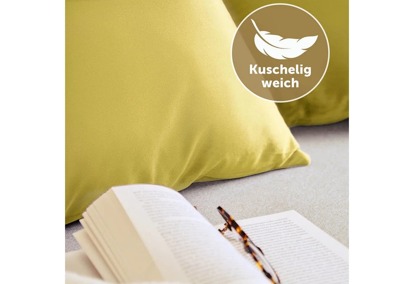 Blumtal Kissenbezug 2er Set - dekorativer Samt Kissenbezug mit verstecktem Reißverschluss, Kissenhülle für Zierkissen, waschbar - Bild 3