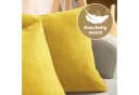 Blumtal Kissenbezug Chenille 2er Set Gelb Versteckter Reißverschluss Bild 1