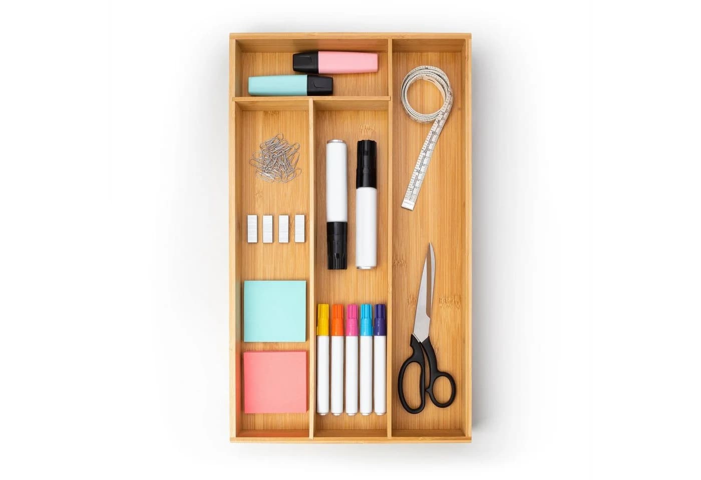 Blumtal Bambus Besteckkasten Einlagen Organizer 4-5 Fächer - Bild 5