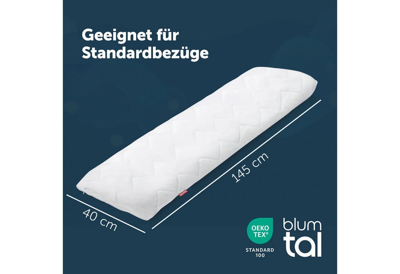 Blumtal Seitenschläferkissen Oeko Tex zertifiziertes Kissen mit anpassbarer Füllung - Bild 3