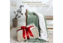 Wohndecke Oeko-Tex zertifizierte waschbare Wohn- & Kuscheldecke, Blumtal, mit weicher Sherpa-Innenseite Bild 4