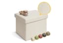 Laleni Sitztruhe Beige Boucle-Stoff mit Stauraum Bild 2