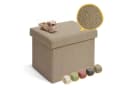 Laleni Sitztruhe Sitzbank mit Stauraum Boucle Taupe Bild 2