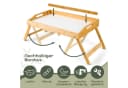 Blumtal Tabletttisch Betttablett Bambus mit Handyhalterung Weiß Bild 5