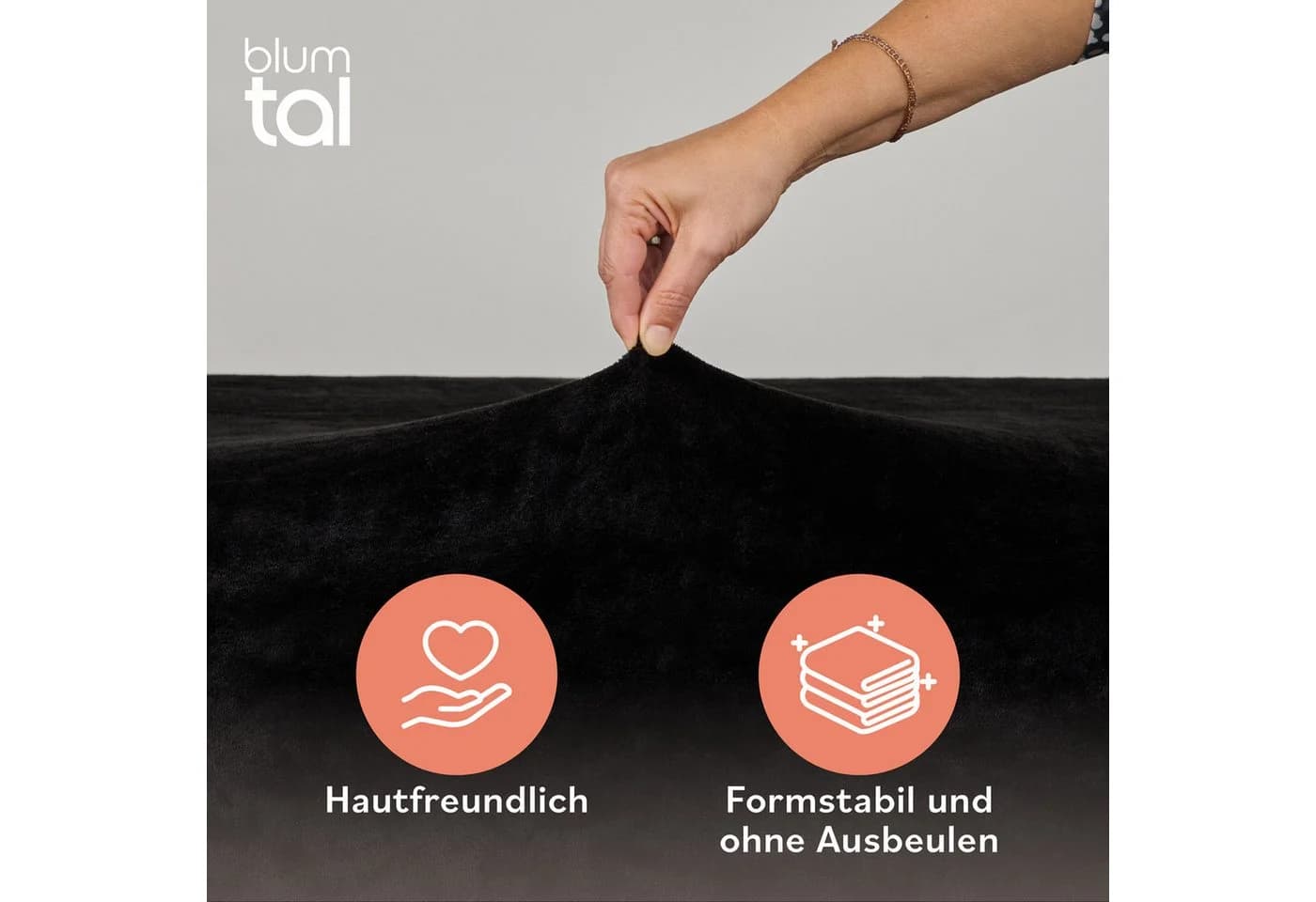 Blumtal Spannbettlaken Cashmere Touch Oeko-Tex Zertifiziert Plüsch Mikrofaser - Bild 3