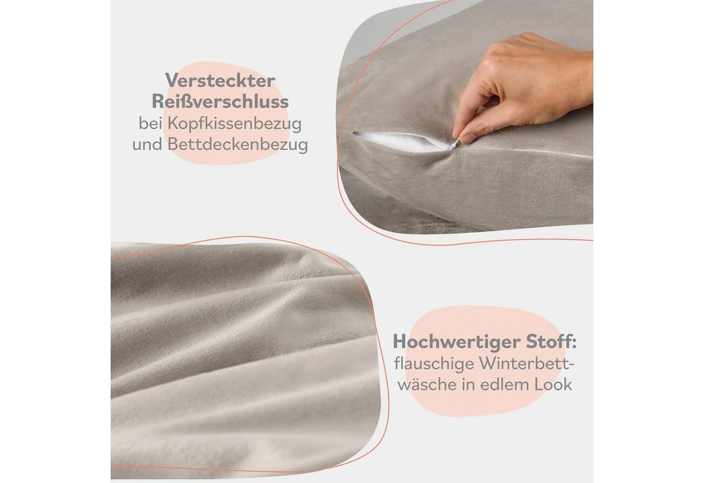Blumtal Cashmere-Touch Bettwäsche Plüsch - Bild 5