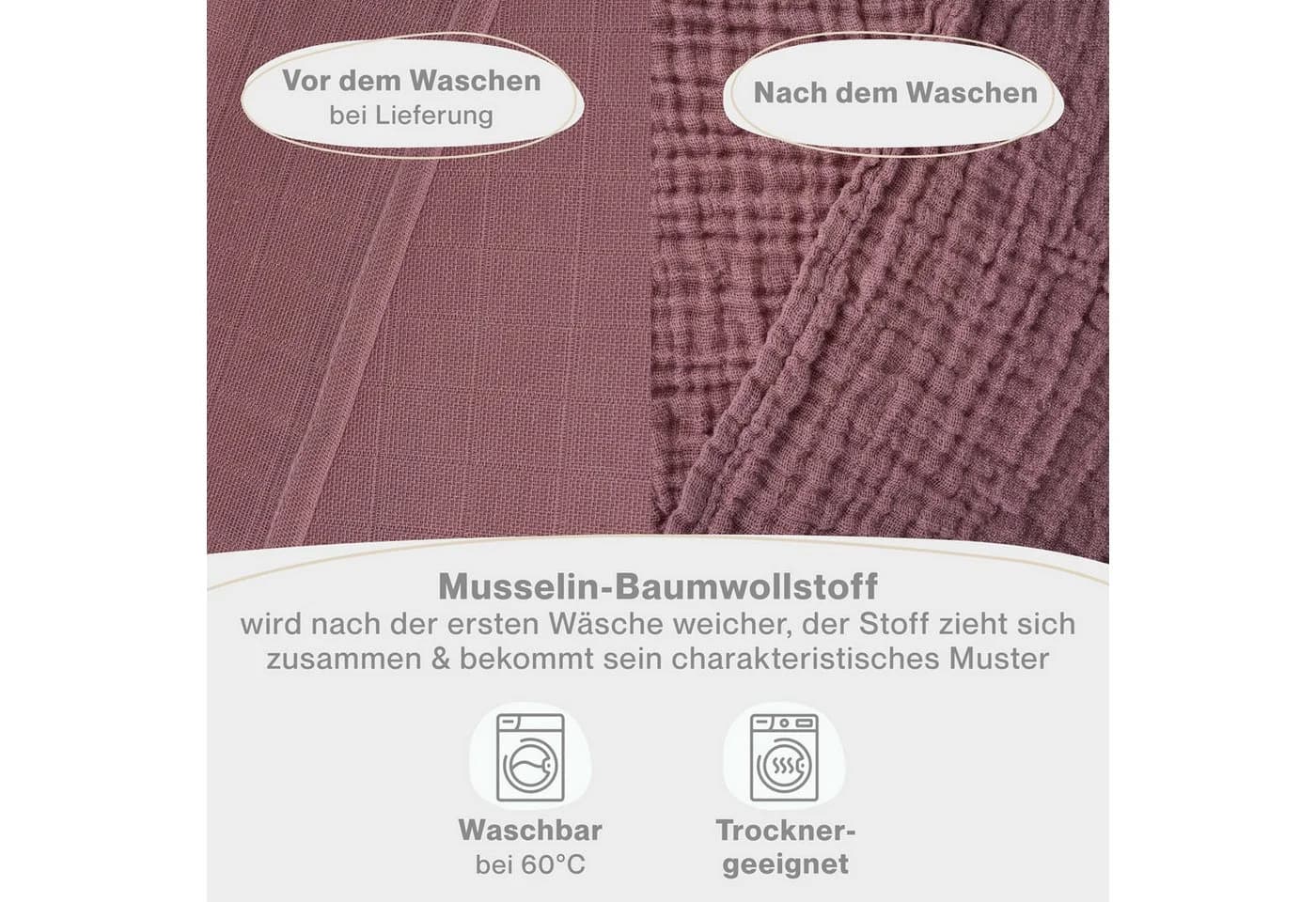 Laleni Baby Spucktuch 10-tlg. Rosa Reine Baumwolle OEKO-TEX