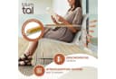 Blumtal Gartenlounge-Set 4-tlg. Grau Stahl Glas Bild 1