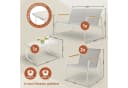 Blumtal Gartenlounge-Set 4-tlg. Grau Stahl Glas Bild 5