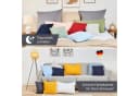 Blumtal Kissenbezug Premium Jersey 2er Set Grau 100% Baumwolle Bild 4