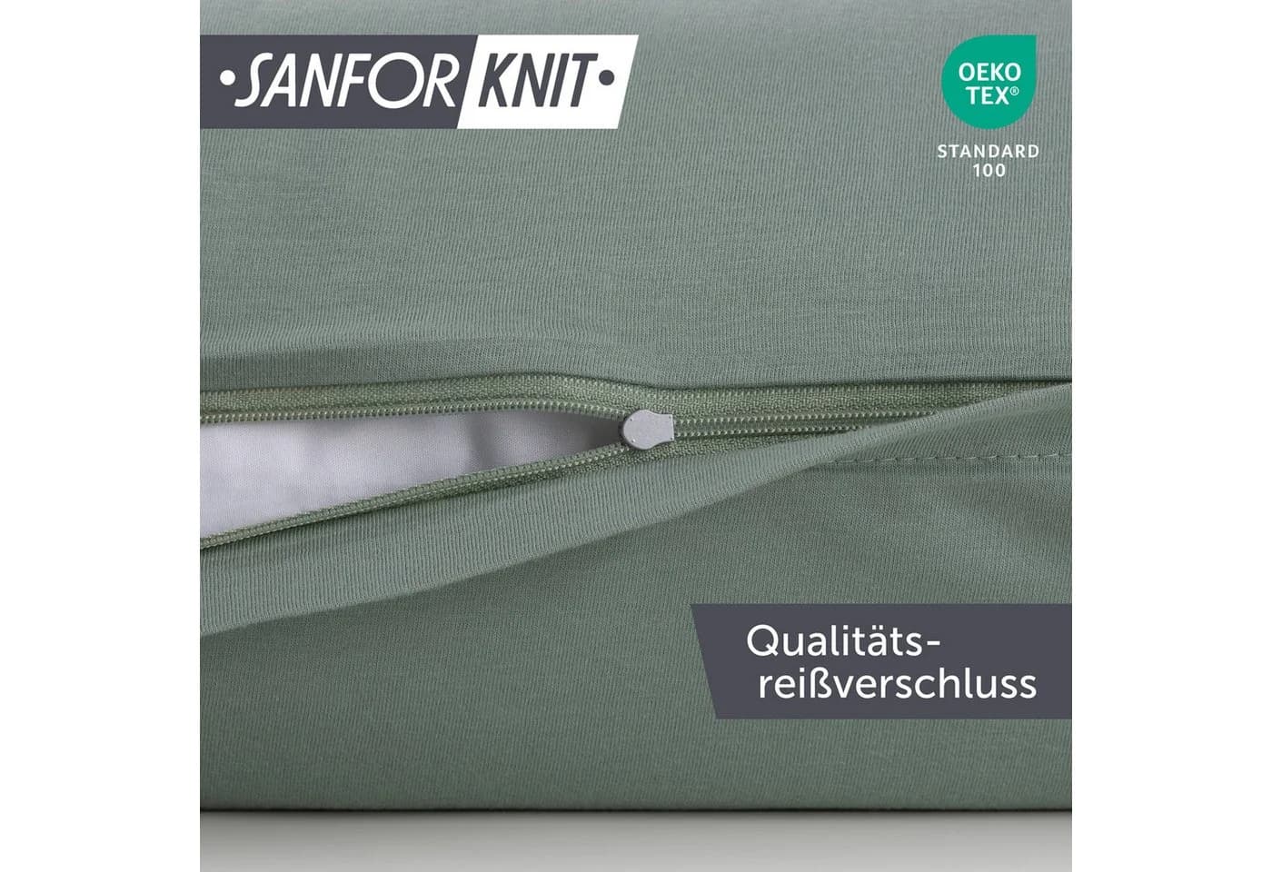 Blumtal Kissenbezug Premium Jersey 2er Set, 100% Baumwolle - Bild 3