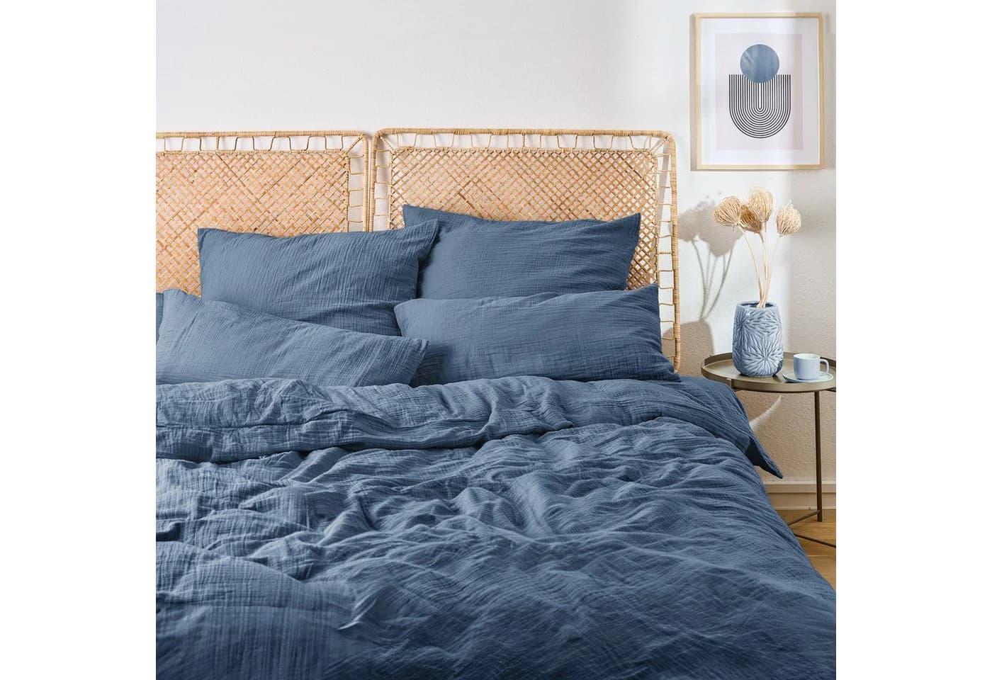 Blumtal Bettwäsche Musselin 100% Baumwolle 2-teilig - Bild 2