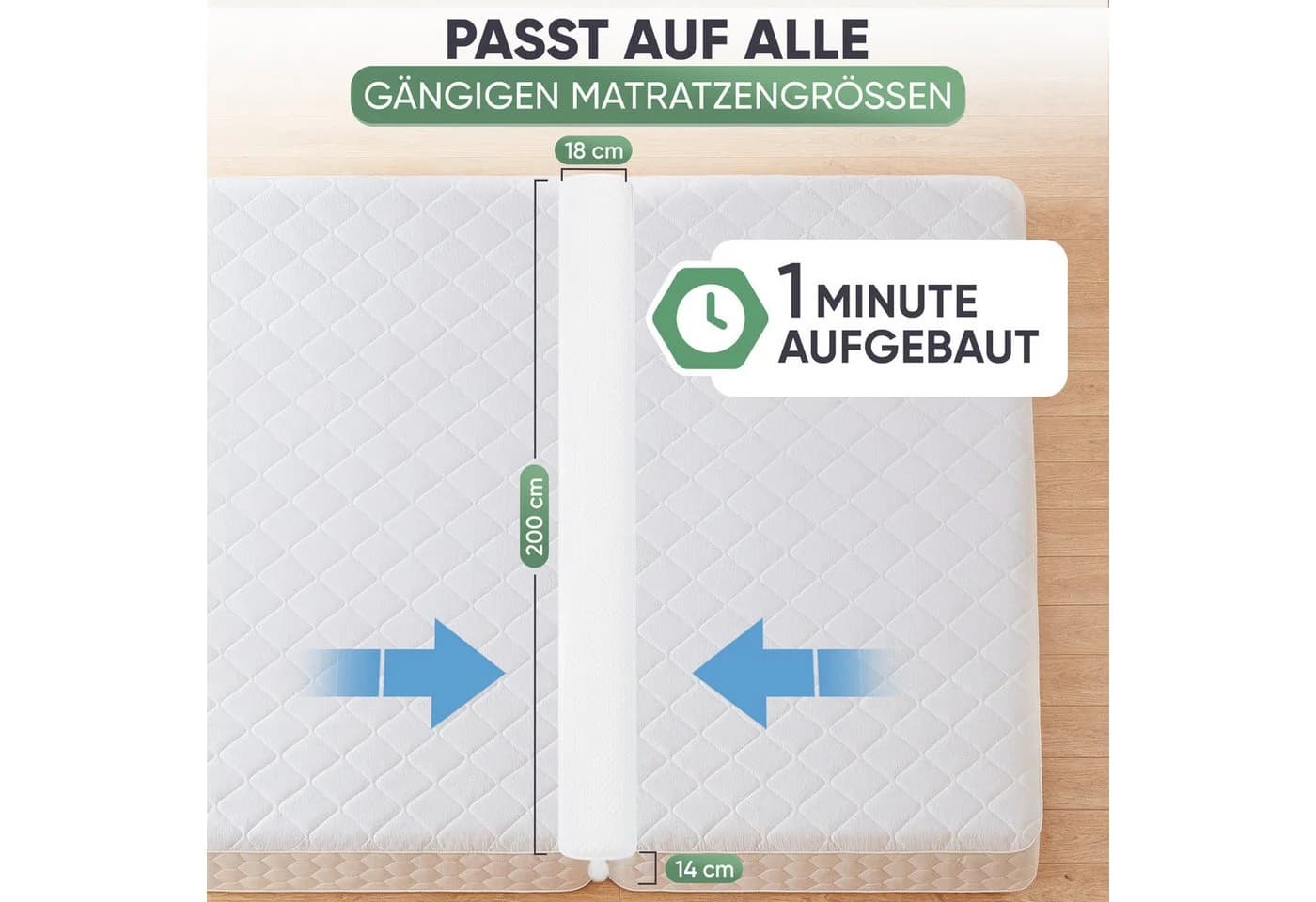 Matratzenkeil Blumtal Rutschsicher mit Spanngurt-Set - Bild 4