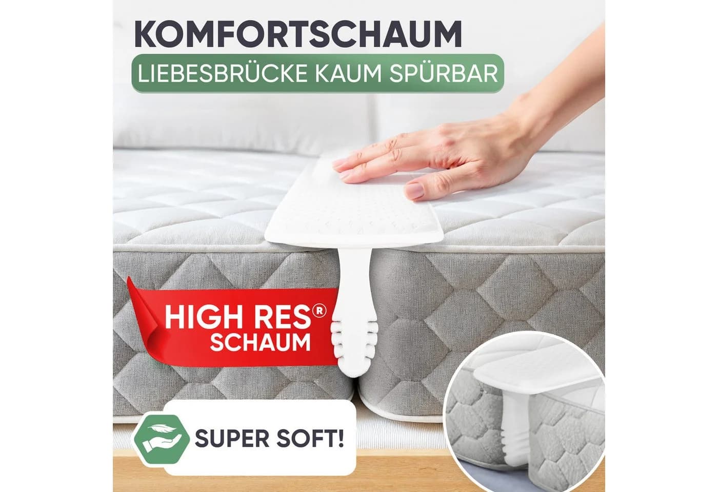 Matratzenkeil Blumtal Rutschsicher mit Spanngurt-Set - Bild 5