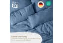 Blumtal Bettwäsche Musselin 100% Baumwolle Dunkelblau Set Bild 1