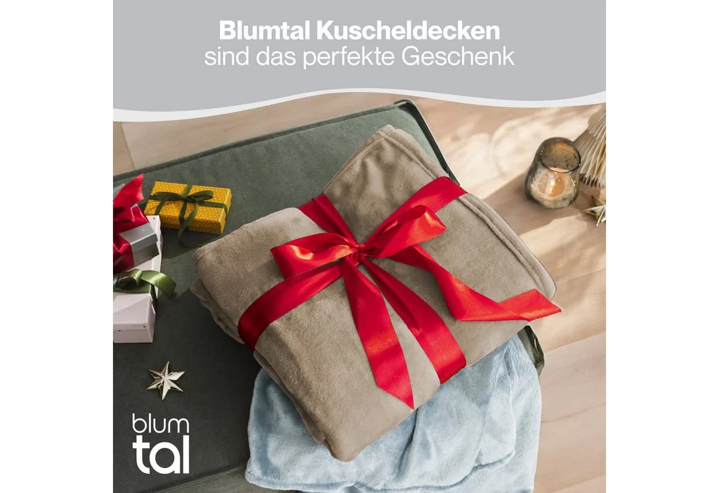 Wohndecke Kuschelige Fleecedecke, Oeko-Tex zertifiziert, Blumtal - Bild 5