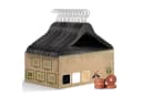 Blumtal Kleiderbügel Holz 30-tlg. Schwarz/Weiß mit 360° Haken & Mottenschutz Bild 2