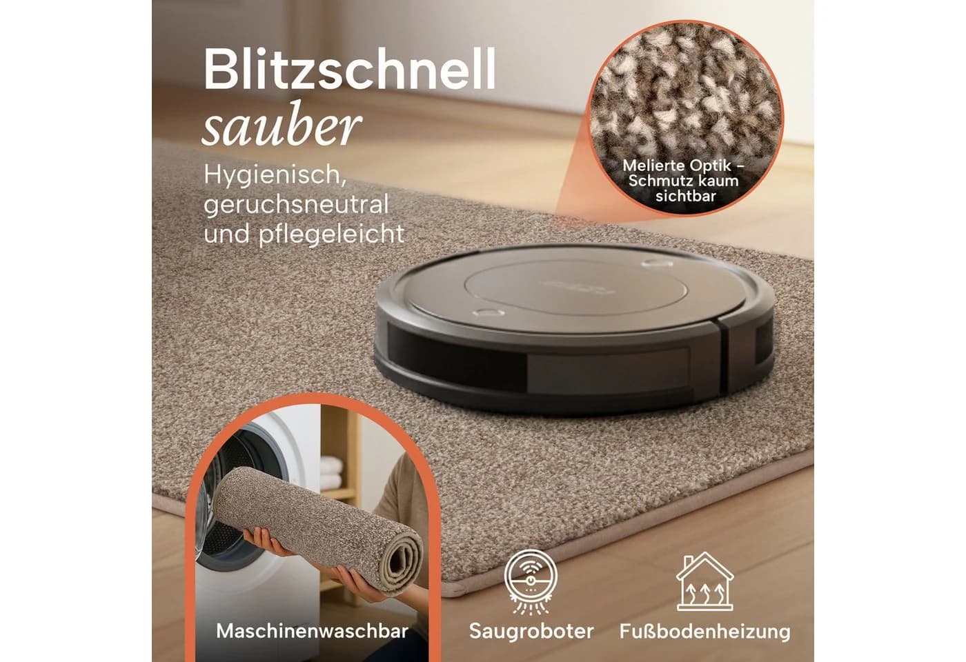 Blumtal Fußmatte Mikrofaser Schmutzfangmatte rutschfest - Bild 5