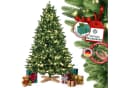 MERRY TREE Luxus Kunst-Tannenbaum 100% PE-Nadeln Holzfuß Skandinavisch Grün Bild 2