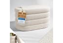 Blumtal Sitzhocker mit Stauraum Bouclé oder Velvet Bezug Bild 2
