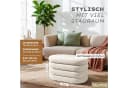Blumtal Sitzhocker mit Stauraum Bouclé oder Velvet Bezug Bild 3