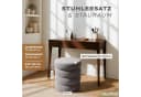 Blumtal Sitzhocker mit Stauraum Bouclé oder Velvet Bezug Bild 3
