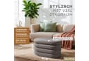 Blumtal Sitzhocker mit Stauraum und Bouclé-Bezug Grau Bild 3