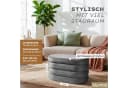 Blumtal Sitzhocker mit Stauraum Bouclé oder Velvet Bezug Bild 3