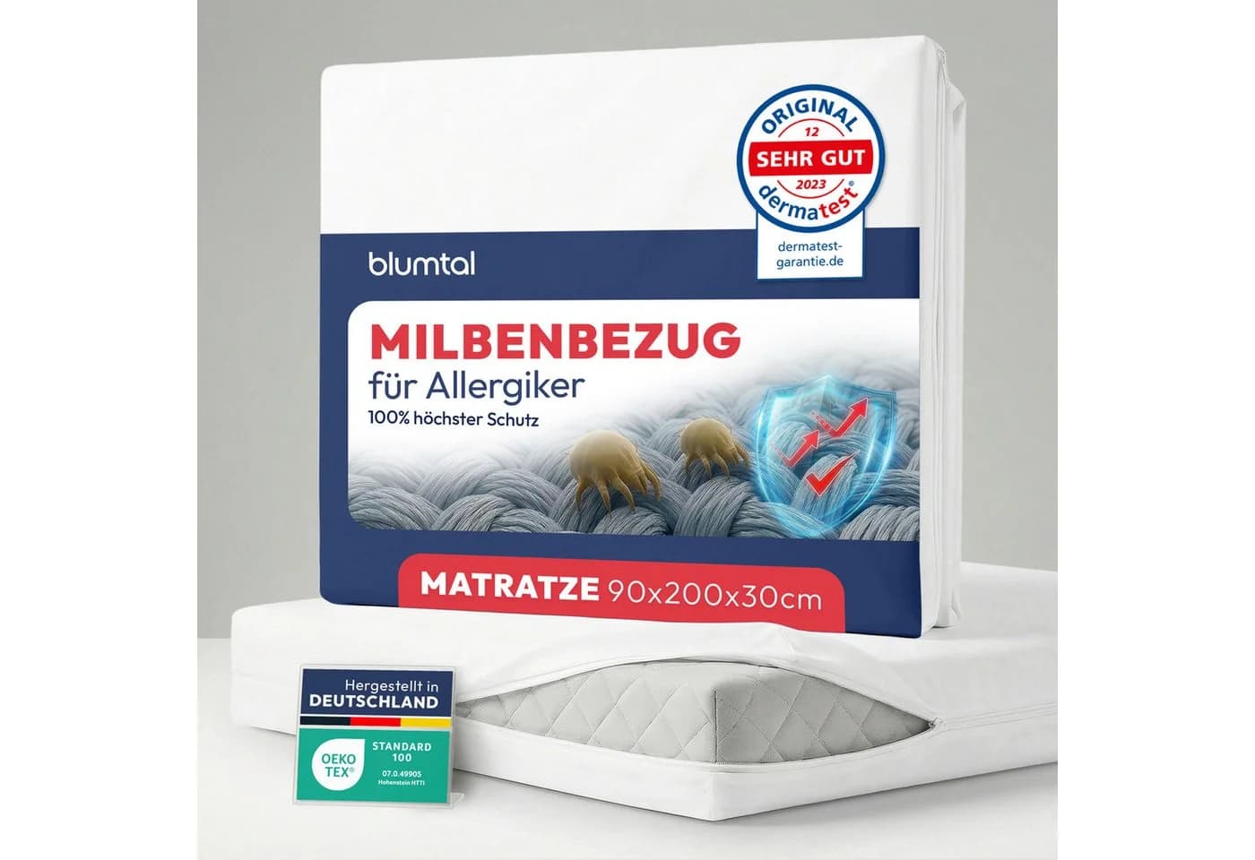 Blumtal Encasing Premium Milbenbezug Matratze Evolon DERMATEST geprüfte Qualität - Bild 2