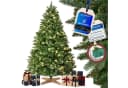 MERRY TREE Premium Künstlicher Weihnachtsbaum Nordmanntanne PE/PVC mit Holzfuß Bild 2