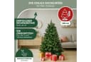 MERRY TREE Premium Künstlicher Weihnachtsbaum Nordmanntanne PE/PVC mit Holzfuß Bild 3