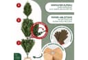 MERRY TREE Premium Künstlicher Weihnachtsbaum Nordmanntanne PE/PVC mit Holzfuß Bild 4