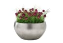 Flingora Pflanzschale Alodie Fiberglas Silber Ø 40 cm Bild 4
