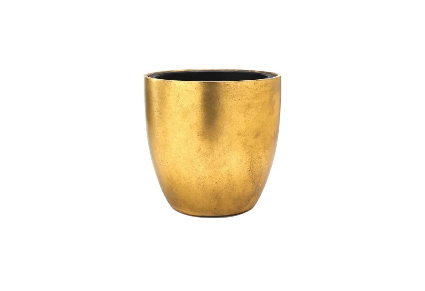 Flingora Pflanzkübel Faye Gold Fiberglas-Steingemisch mit Einsatz - Bild 2