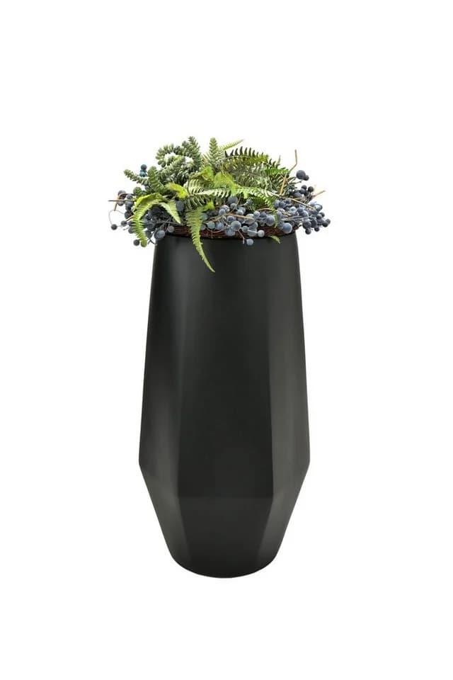 Flingora Bodenvase Nelson Samtschwarz Fiberglas Indoor Outdoor - Bild 4