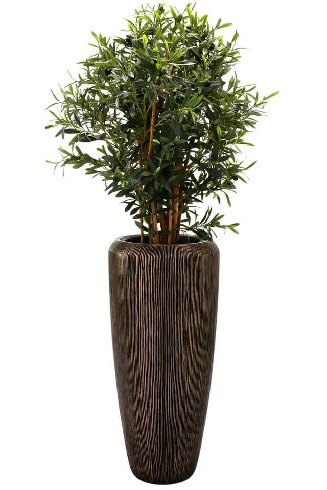 Flingora Bodenvase Esmee Bronze Fiberglas-Steingemisch - Bild 4