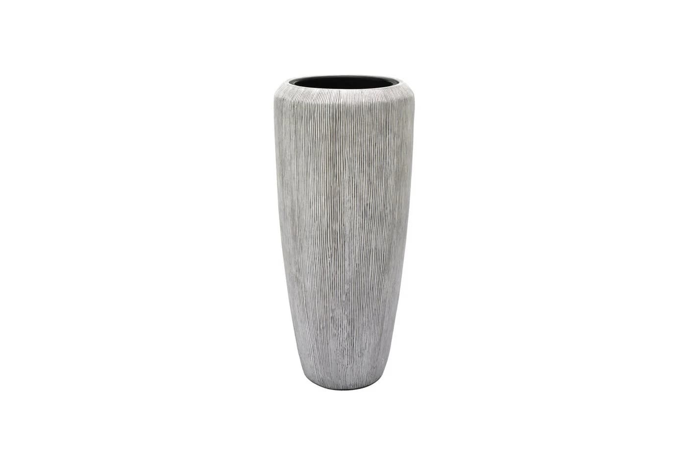 Flingora Bodenvase Esmee Grauweiß Fiberglas-Steingemisch - Bild 2