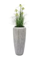 Flingora Bodenvase Esmee Grauweiß Fiberglas-Steingemisch Bild 4