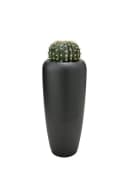 Flingora Bodenvase Cleo Samtschwarz Fiberglas Indoor Outdoor Bild 5