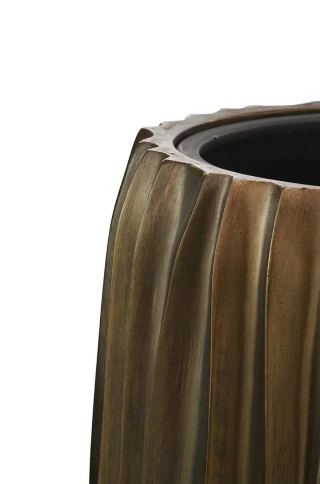 Flingora Bodenvase Minga Kupferbraun Fiberglas mit Einsatz