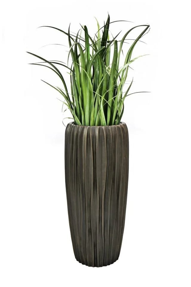 Flingora Bodenvase Minga Kupferbraun Fiberglas mit Einsatz - Bild 3